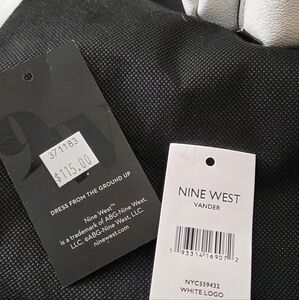 Nine West White Logo Backpack